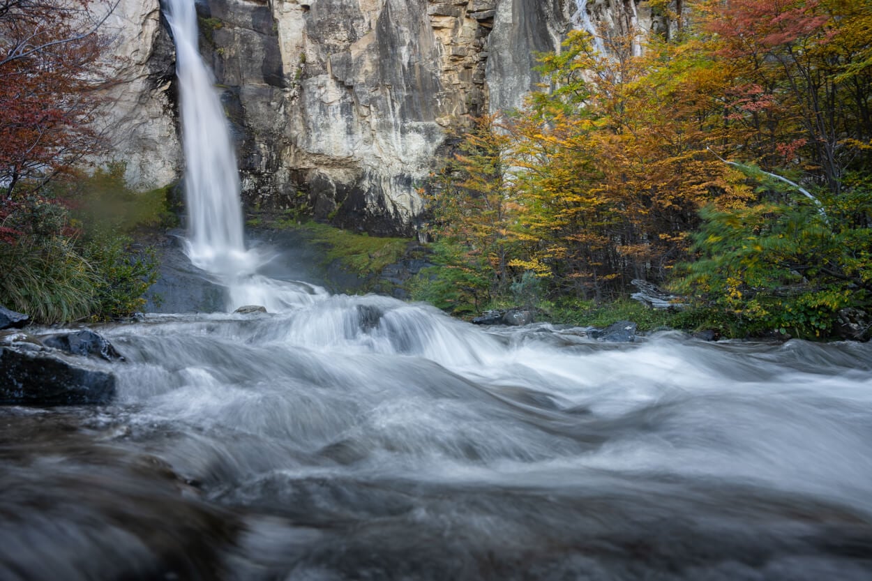 Chorrillo del Salto a waterfall that makes for an Easy hike in El Chalten