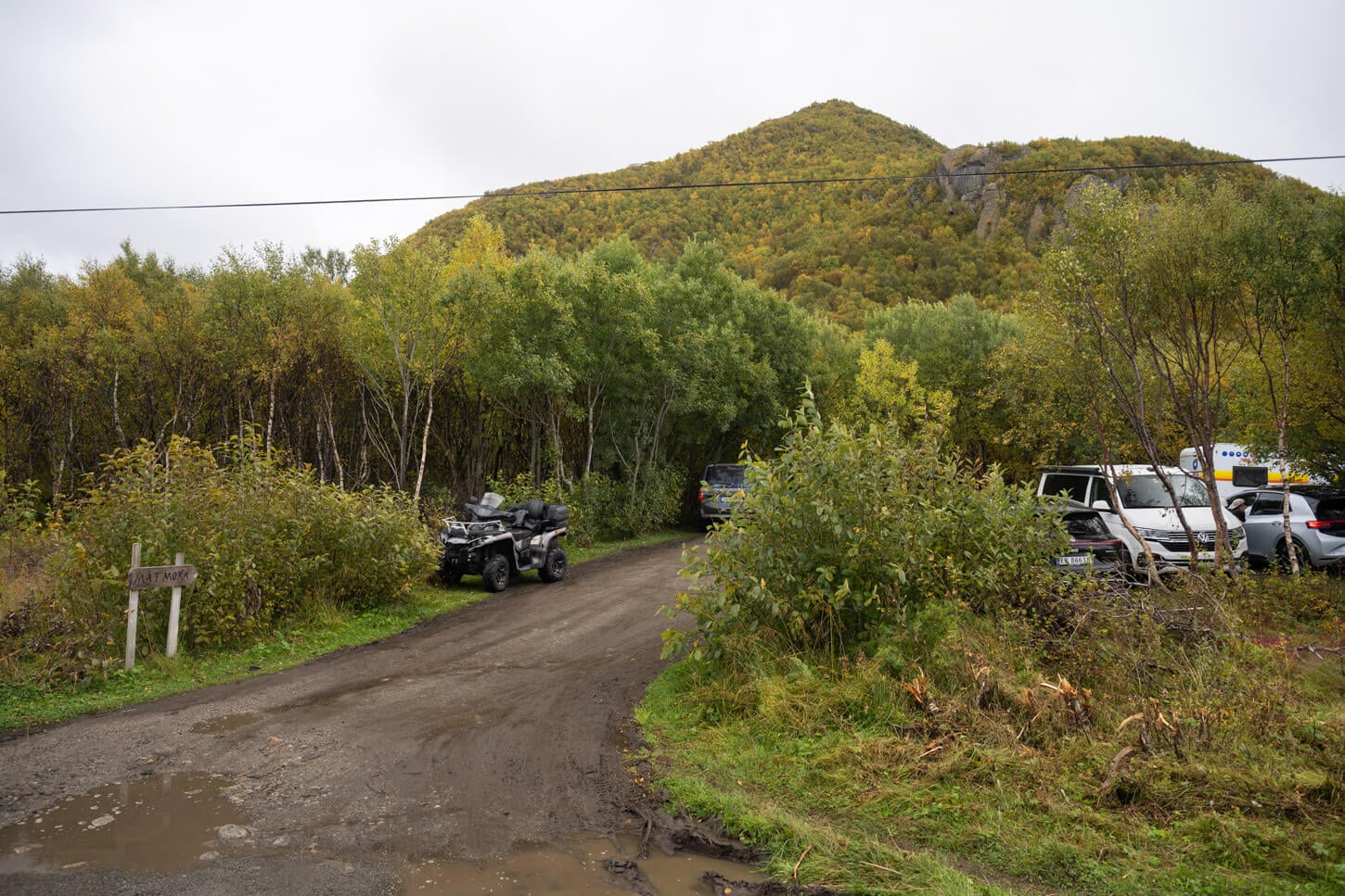 Matmora's trailhead parking area