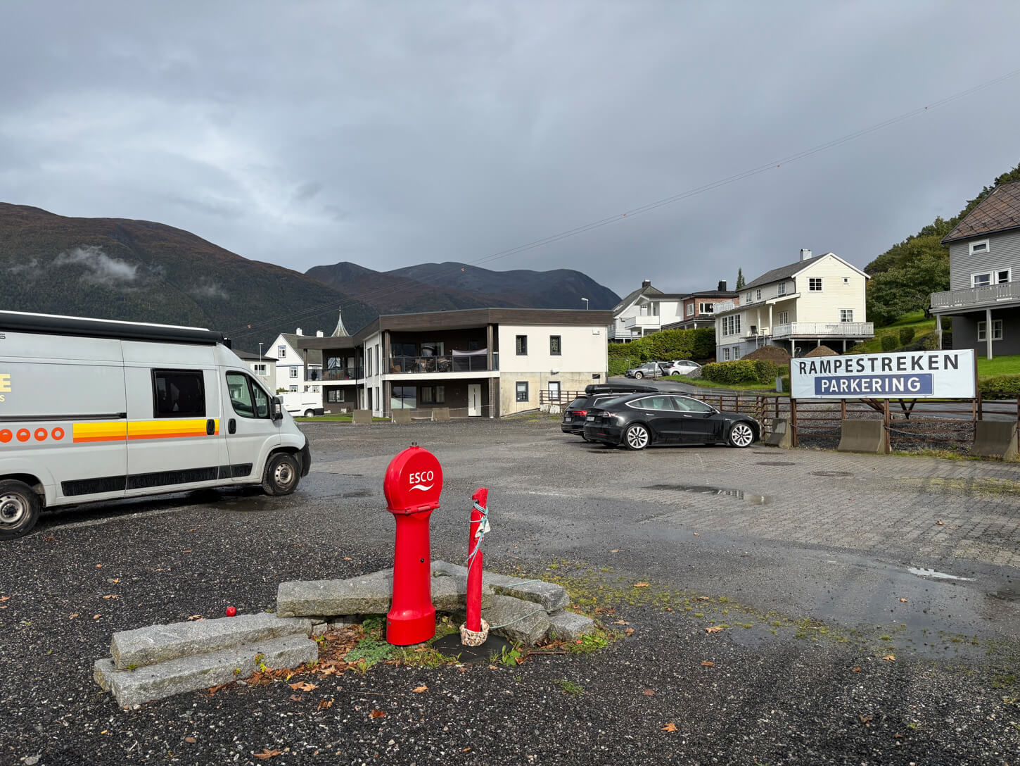 Rampestreken Parking Area in Andalsnes