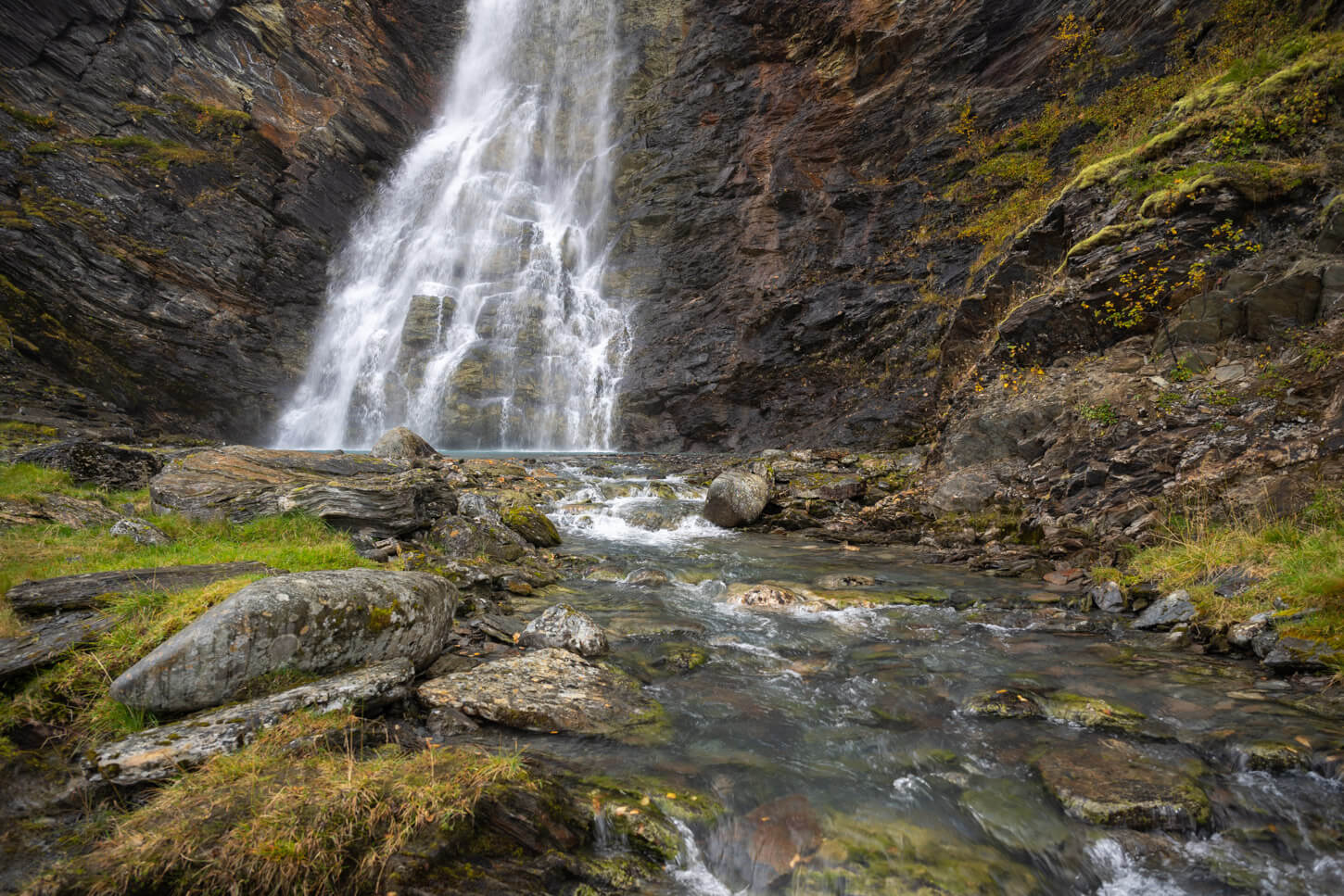 Waterfall in the Lyngen Alps
