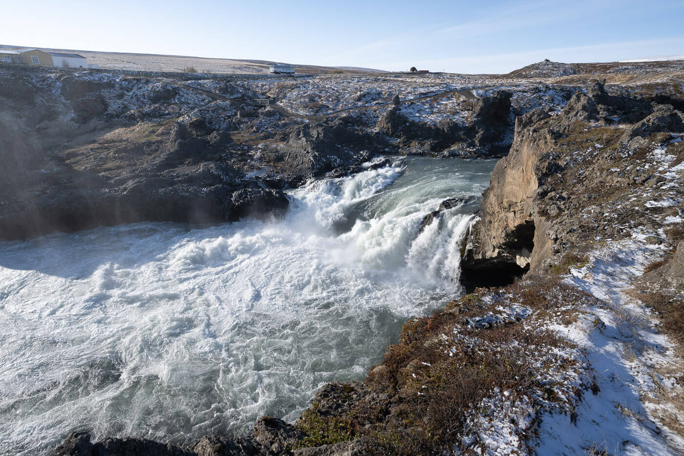 Geitafoss, a small waterfall in north iceland
